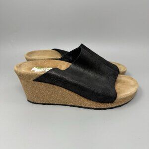 Birkenstock  Papillio Namica Women’s Washed Metallic Antique Black Suede Sz 6.5